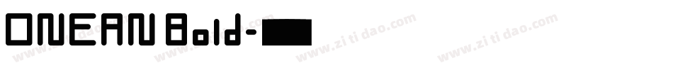ONEAN Bold字体转换